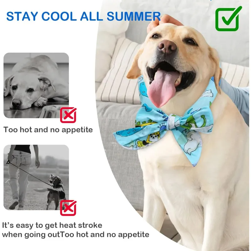 Cartoon Pet Cooling Scarf Bandana 2