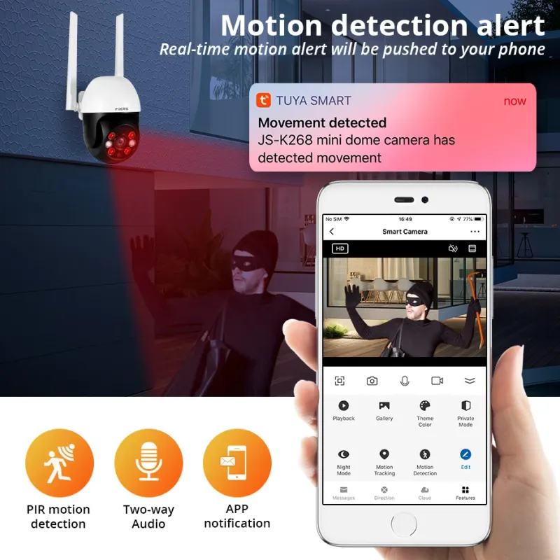 Fuers 8MP 4K Outdoor Security Camera 3