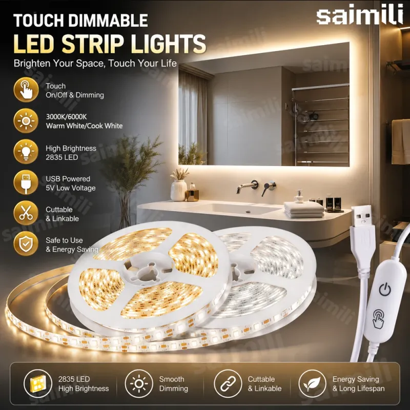 5V USB LED Strip Touch Dimmer 1