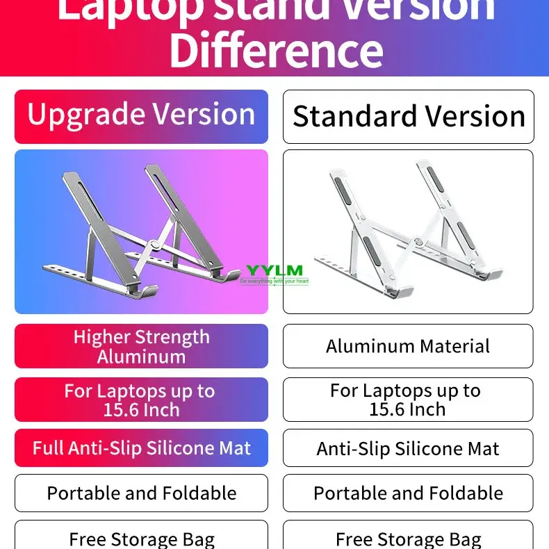 YYLM N3 Aluminum Foldable Laptop Stand 6
