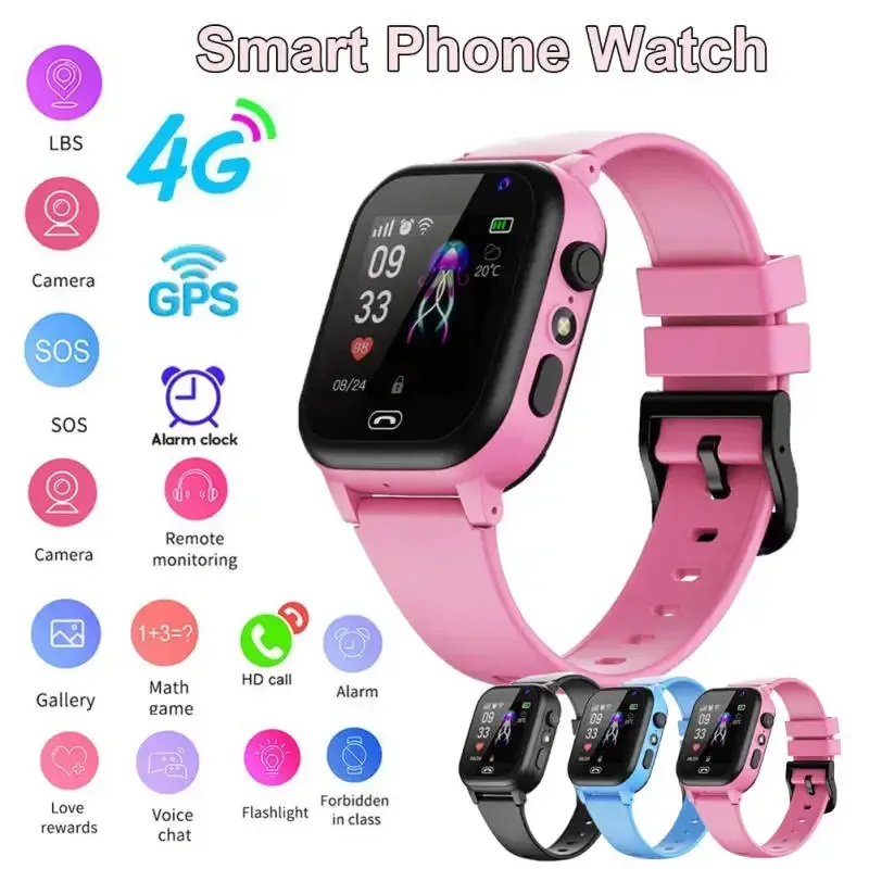 4G Kids Smart Watch SOS GPS Tracker 4