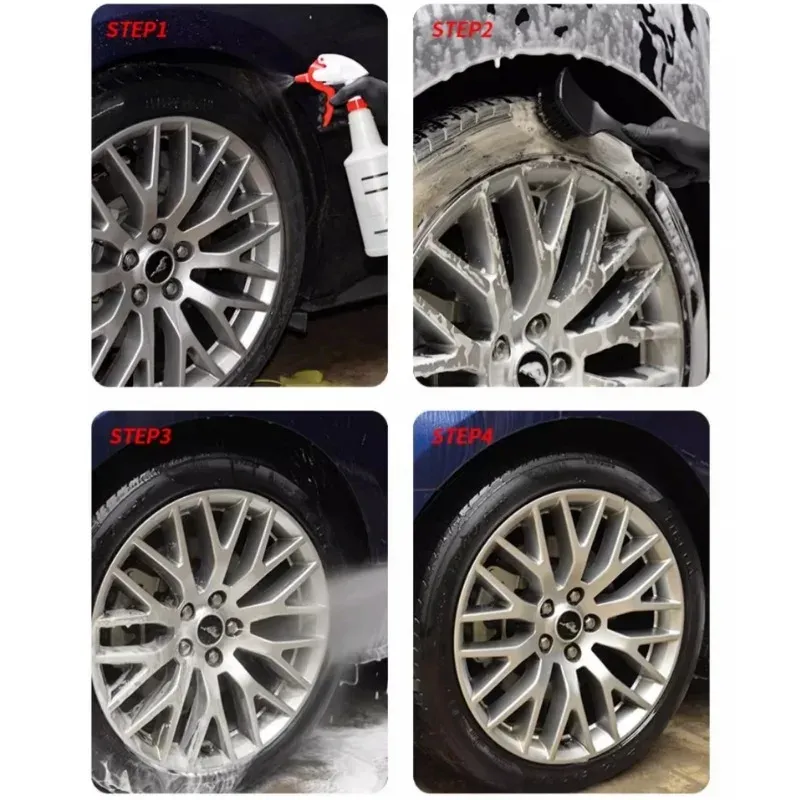 Car Tire Rim Cleaning Brush Kit 5