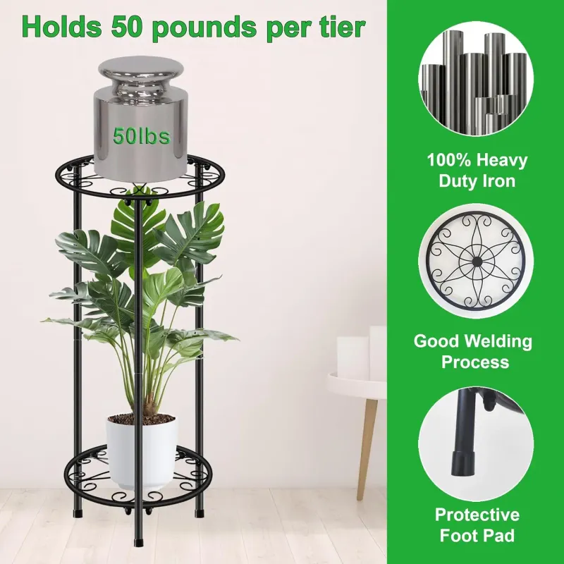 2-Tier Metal Plant Stand 2