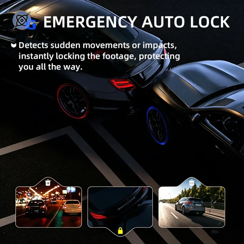 4K WiFi GPS Dual Lens Dash Cam 5