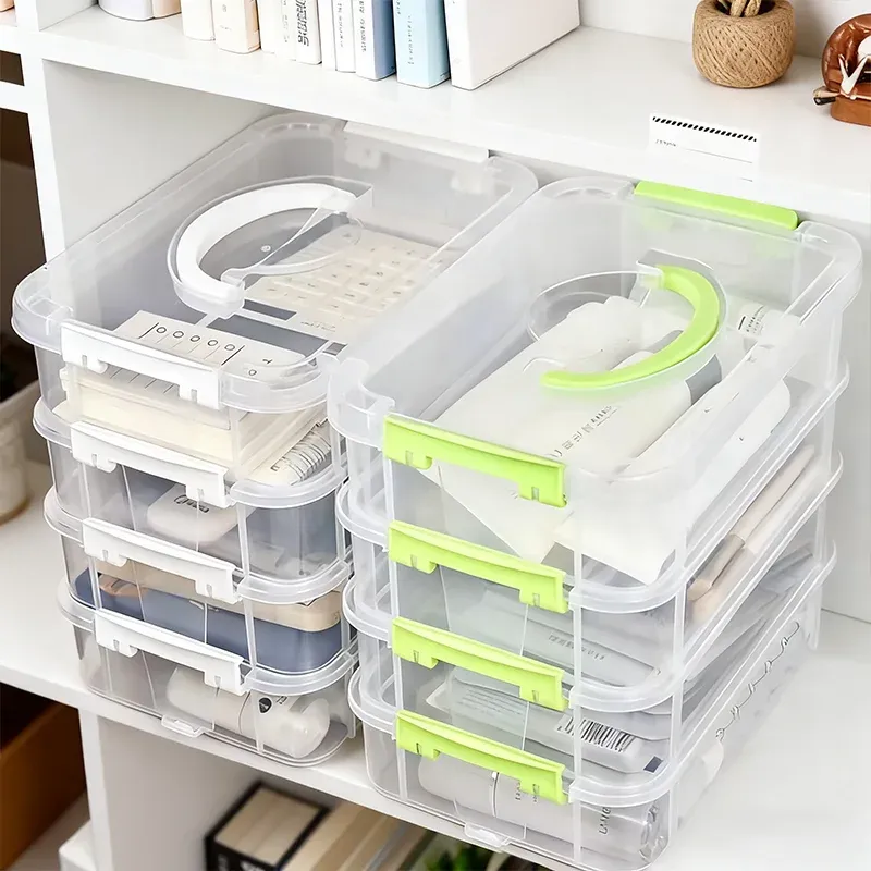 Clear Stackable Storage Box Drawers 5
