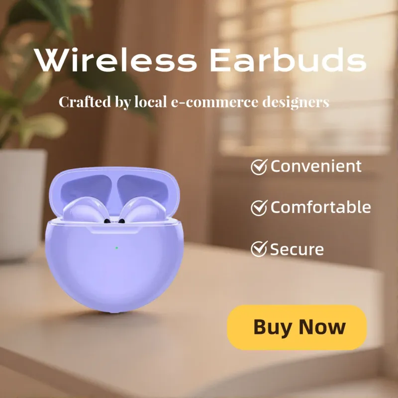 TWS Wireless Half In-Ear Bluetooth Earbuds 3