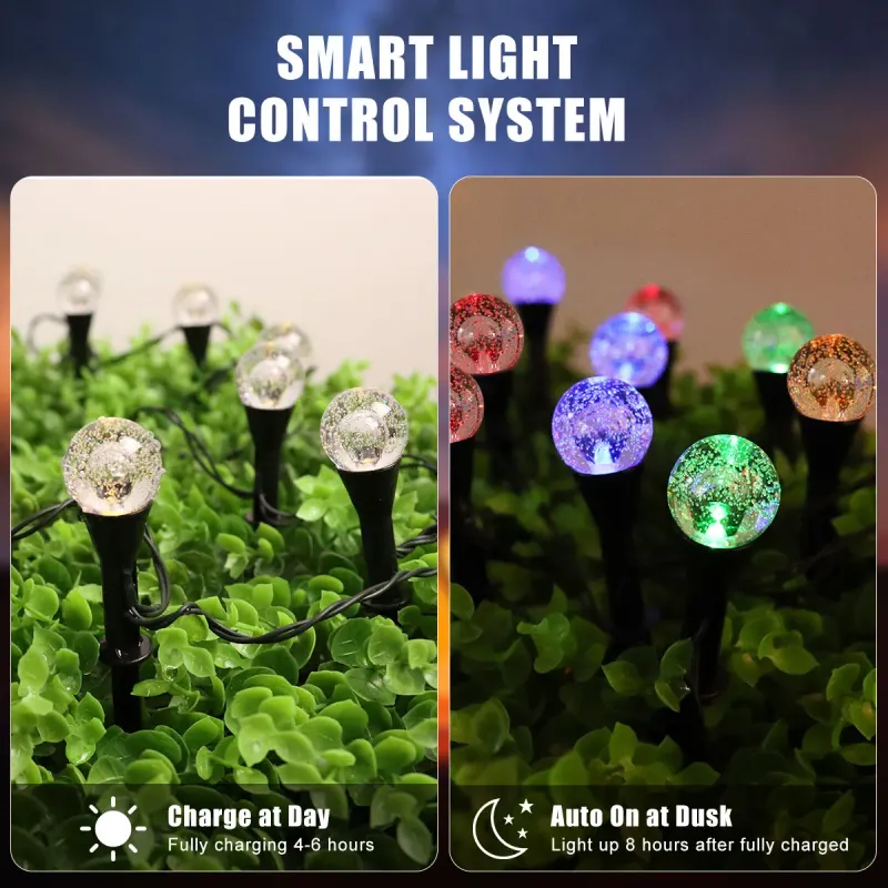 Solar Bubble Ball Pathway Lights 2