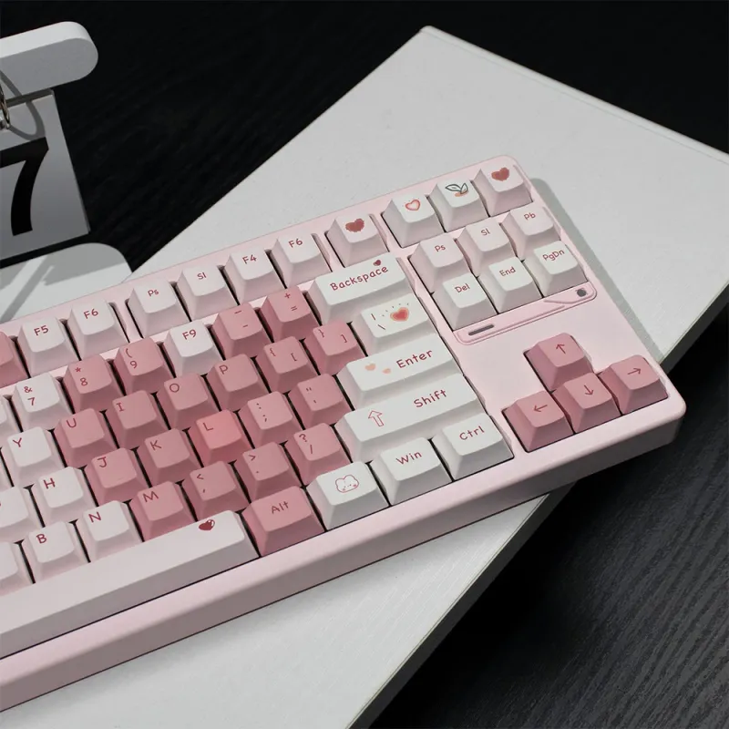 Love Heart Cherry Profile PBT Keycaps 2