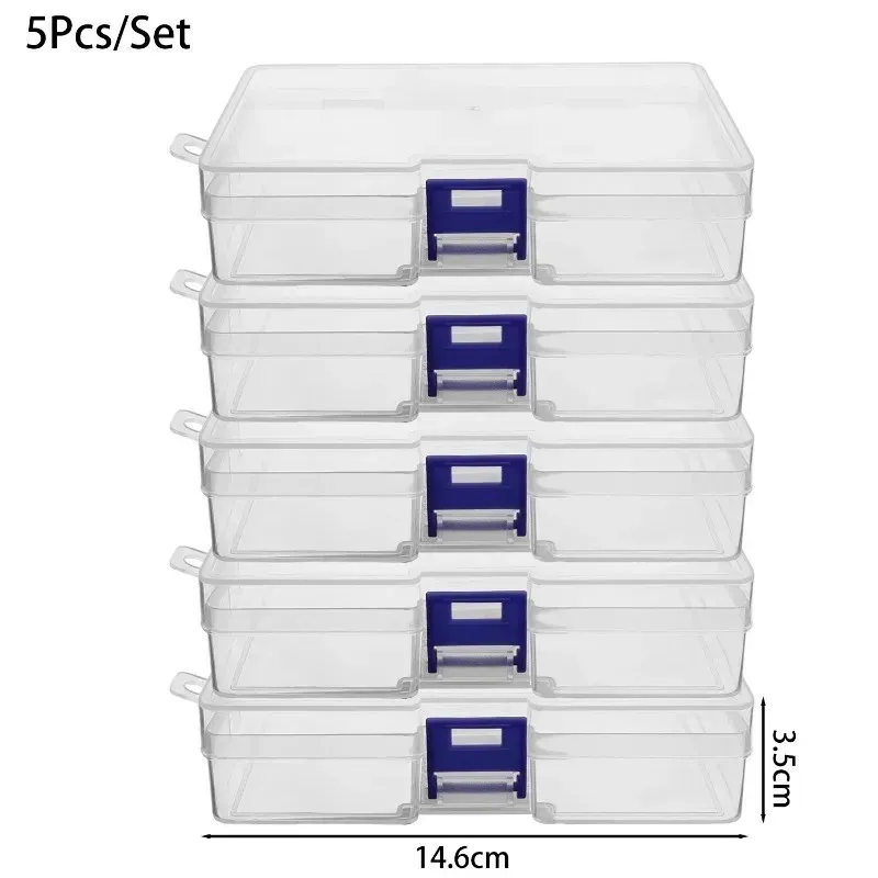 Clear Plastic Storage Box with Lockable Lid 6