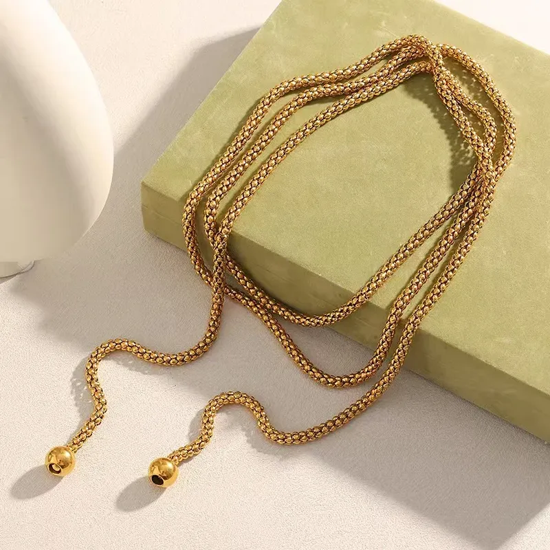 18K Gold Plated Multi-Layer Ball Pendant Necklace 1