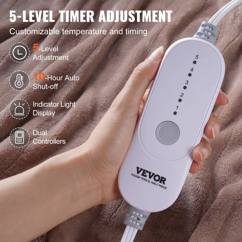 VEVOR King Size Electric Heated Blanket 4