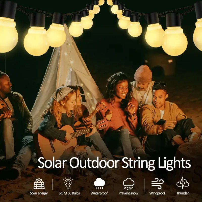 Solar Globe String Lights - Outdoor 4