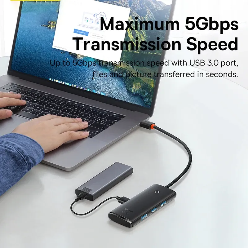 Baseus 4-in-1 USB C Hub Adapter 5