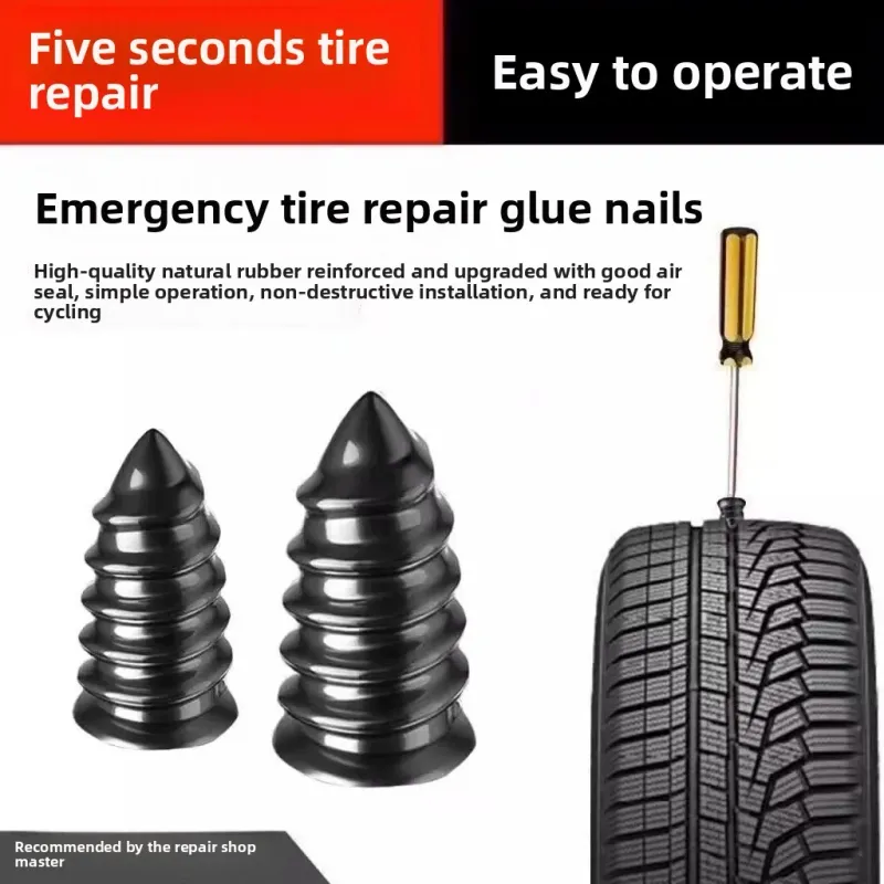 Tubeless Tire Puncture Repair Nail Kit 6