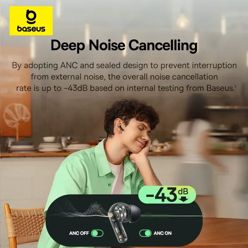 Baseus Bass EP10 NC ANC Earbuds 2