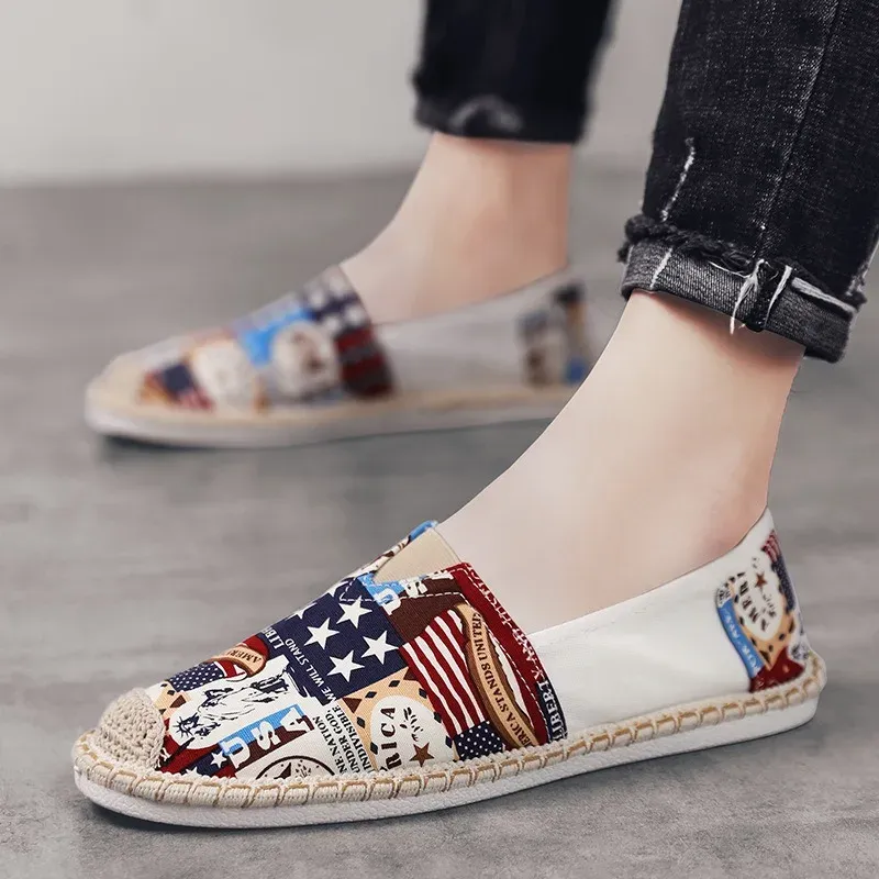 Men's Summer Linen Breathable Casual Flats 3