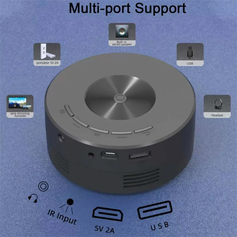 HD 1080P Mini Portable Projector 3