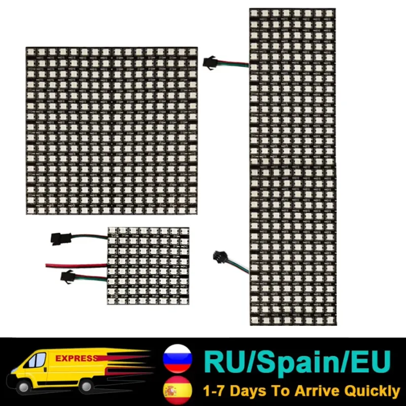 Гнучка матрична панель WS2812B RGB LED 1