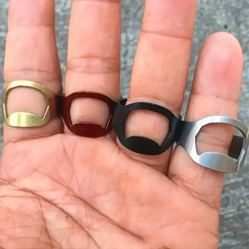 Stainless Steel Bottle Opener Ring (2-Pack) 3
