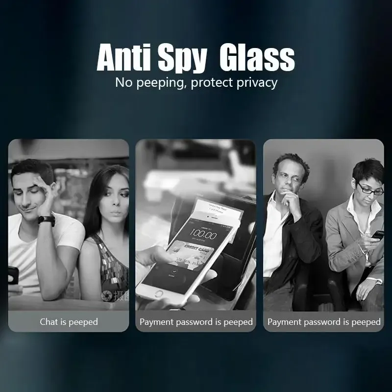 Privacy Tempered Glass Screen Protector for iPhone 3
