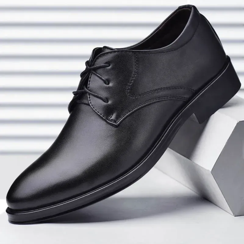 Black Leather Oxford Dress Shoes 2