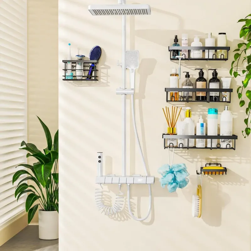 5-Pack Stainless Steel Shower Caddy 6