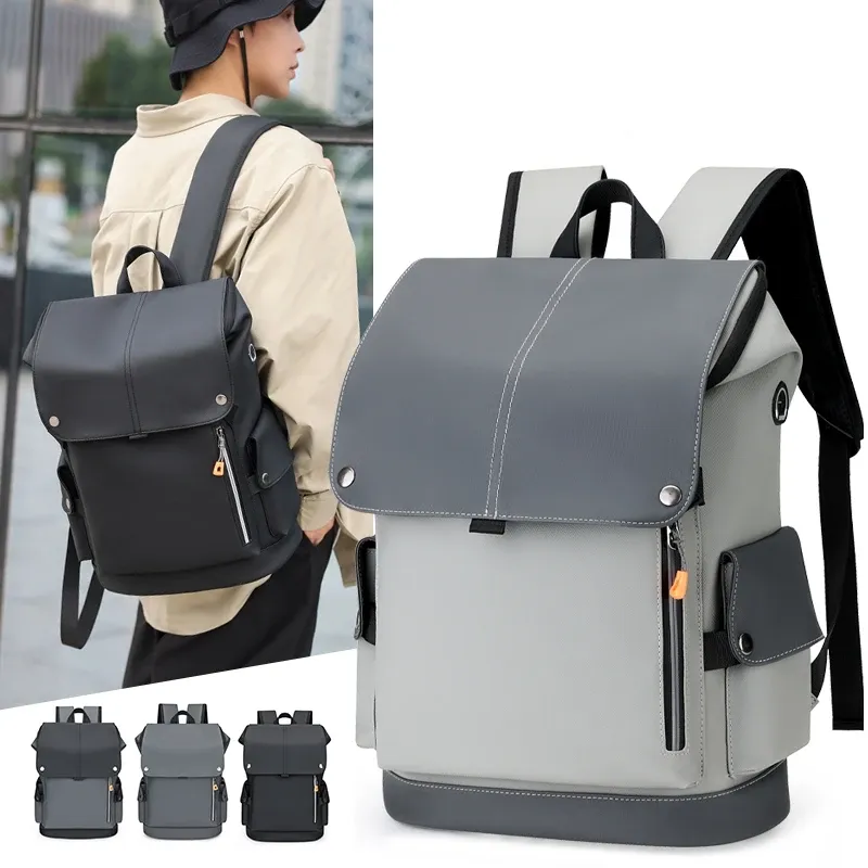 USB Charging Waterproof Laptop Backpack 1