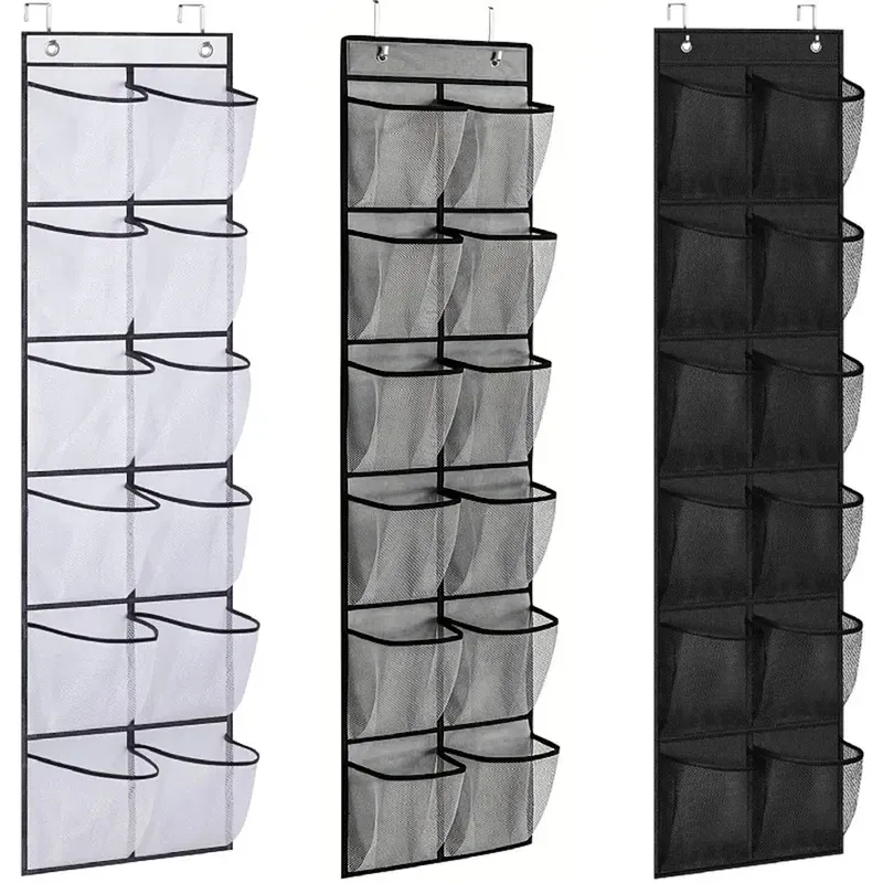 Over the Door 12-Pocket Mesh Shoe Organizer 1