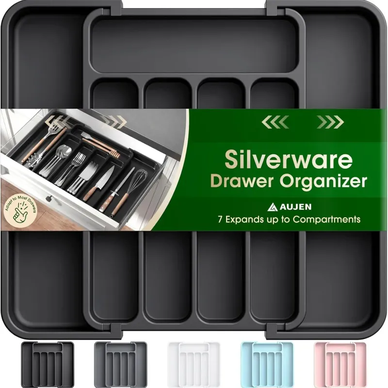 Black Expandable Drawer Organizer 1