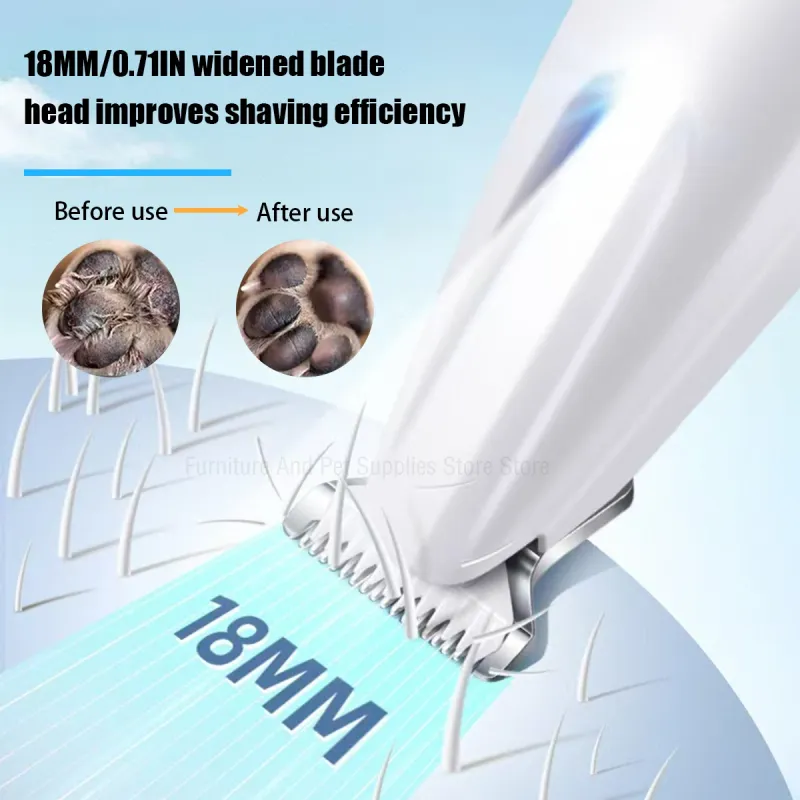 LED Dog Paw Trimmer Waterproof Clipper 2