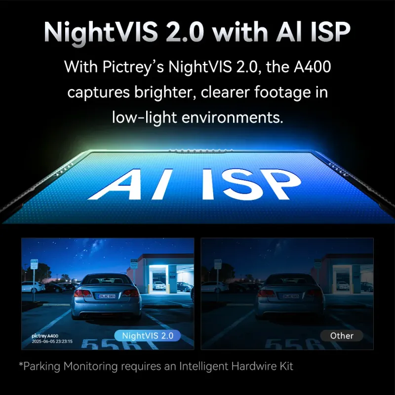 Pictrey A400 4K Dash Cam with ADAS 4