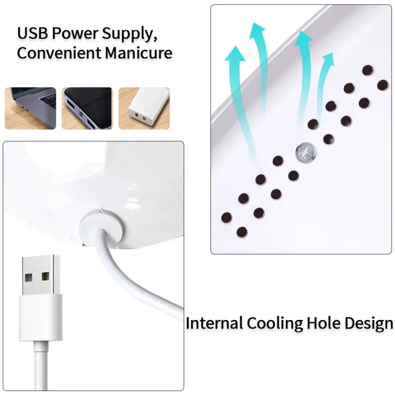LULAA UV Nail Dryer Lamp for Gel Polish 4