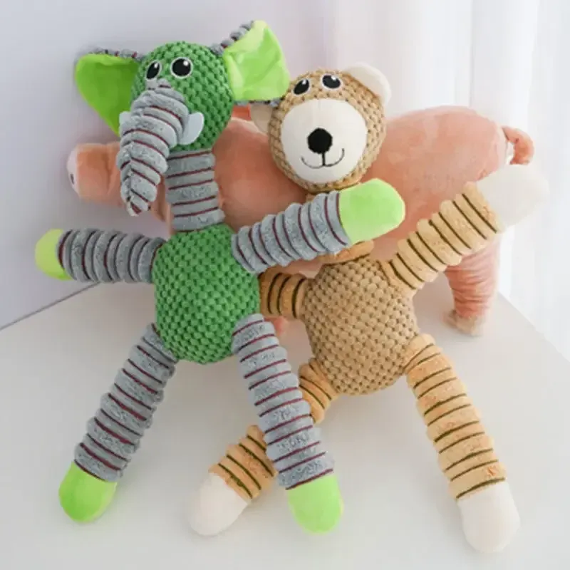Indestructible Plush Squeaky Dog Toy 5