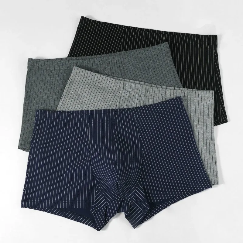 Men's Pure Cotton Boxer Briefs - Large 3