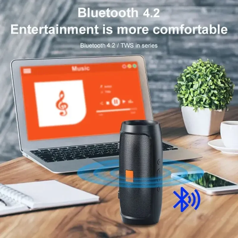 Портативная Bluetooth стерео-колонка с FM 2