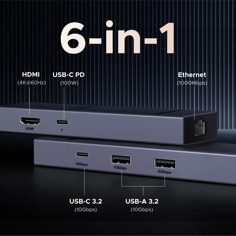UGREEN 6-in-1 USB C Hub Adapter 2