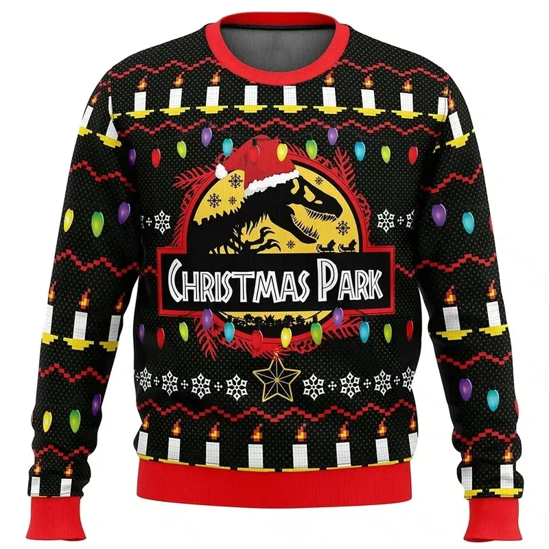 Jurassic Park Dinosaur Christmas Sweater Hoodie 5