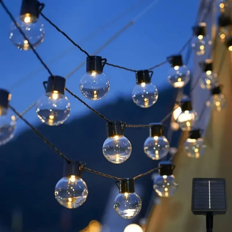 Solar Globe String Lights - 5M/8M LED 5