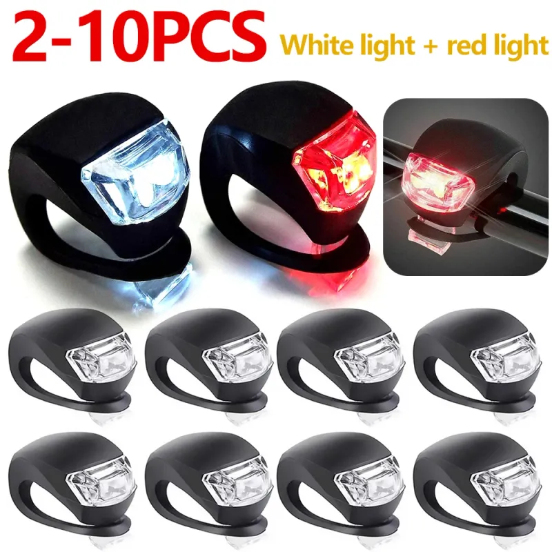 LED Silicone Bike Light Set (2-10pcs) 1