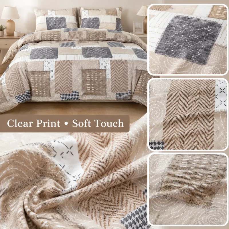 Boho Patchwork Duvet Cover Set 5