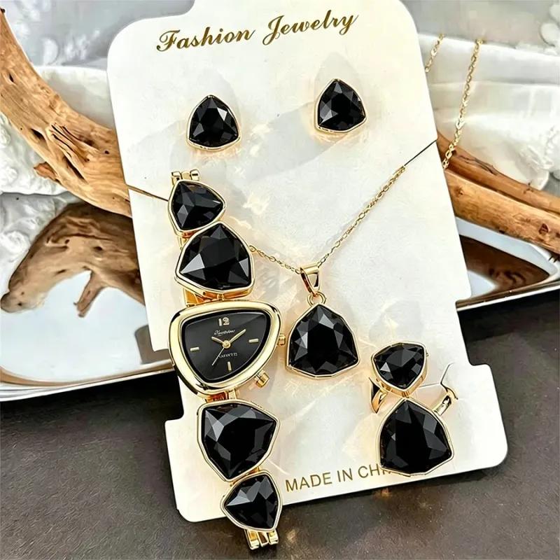 5-Piece Luxury Women's Watch &amp; Jewelry Set 4