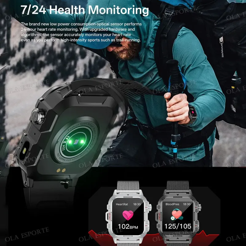 2025 Military SmartWatch - GPS & Heart Rate 3