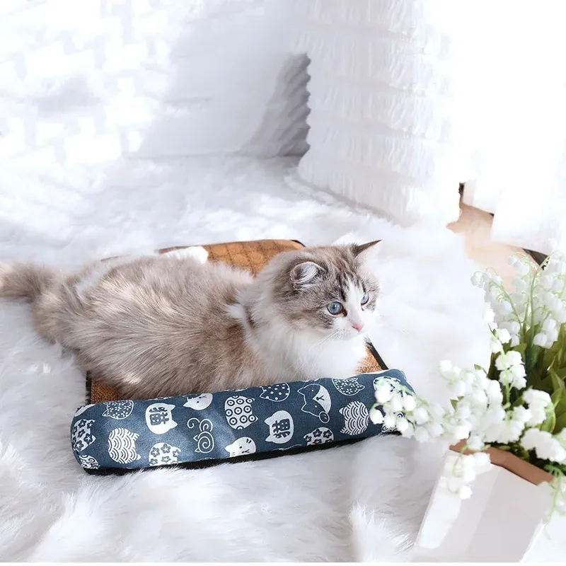 Natural Rattan Cat Cooling Mat 4