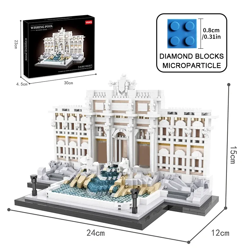Trevi Fountain Building Blocks Model 1