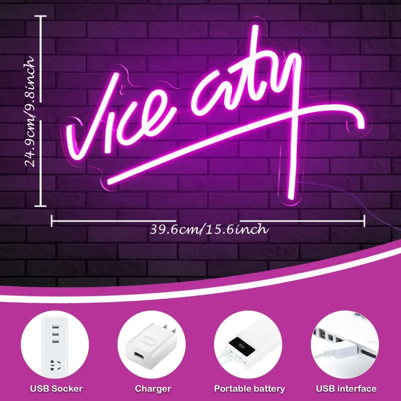 Vice City Neon LED Sign 6