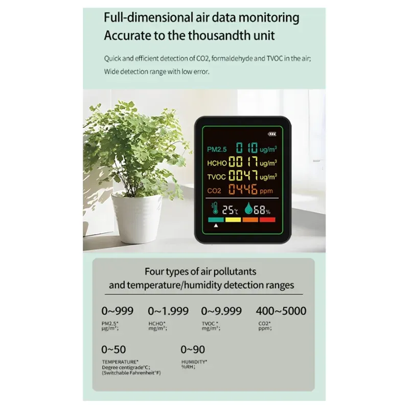 BAAY 6-in-1 Air Quality Monitor 3