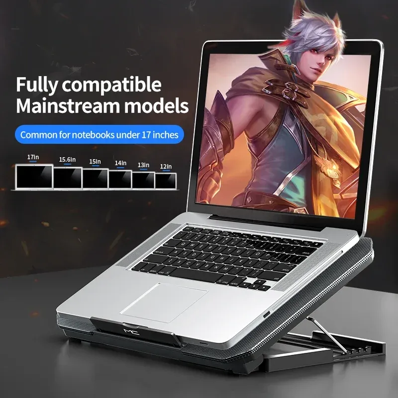 Q100 17" Gaming Laptop Cooler with LED Screen 3
