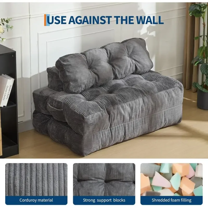 Convertible Sleeper Chair with Pillow 5