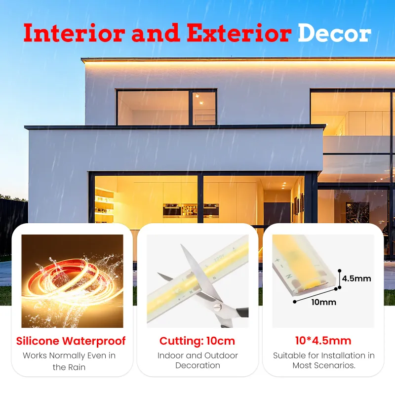 Waterproof COB LED Strip Light Kit 5