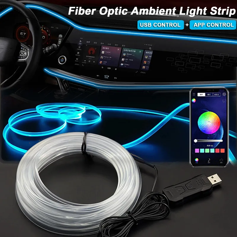 RGB Car LED Light Strip with APP Control 1